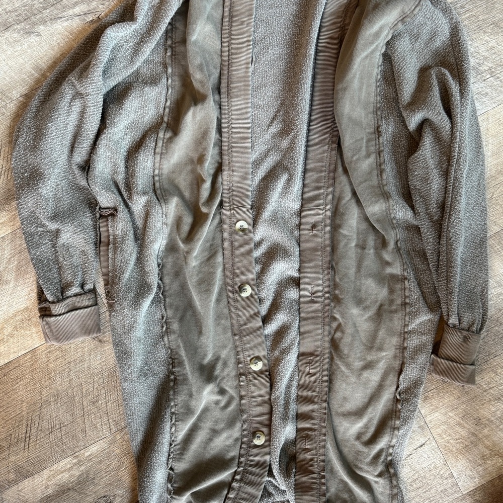 We The Free Gray Trench Coat with Relaxed Fit